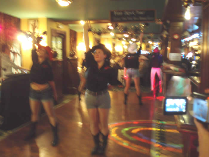 The Team Dance in The Bar