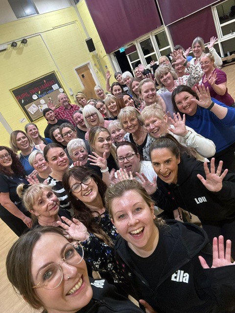 Large class Group 2026 Caroliners dance club Crawley